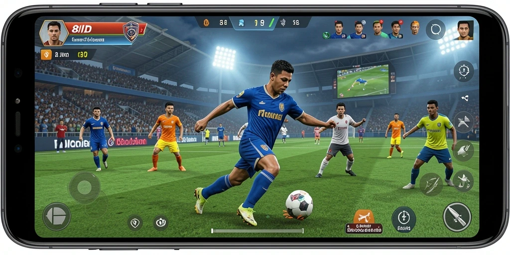 Tampilan seru dari gameplay olahraga di 8ID.
