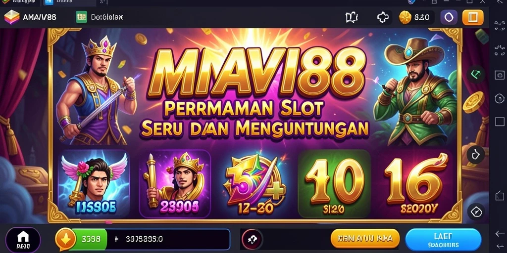Tampilan gameplay seru dengan berbagai tema dan fitur menarik di AMAVI88.