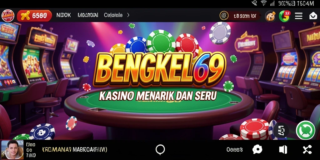 Tangkapan layar BENGKEL69 menampilkan aksi permainan kasino yang mengasyikkan.
