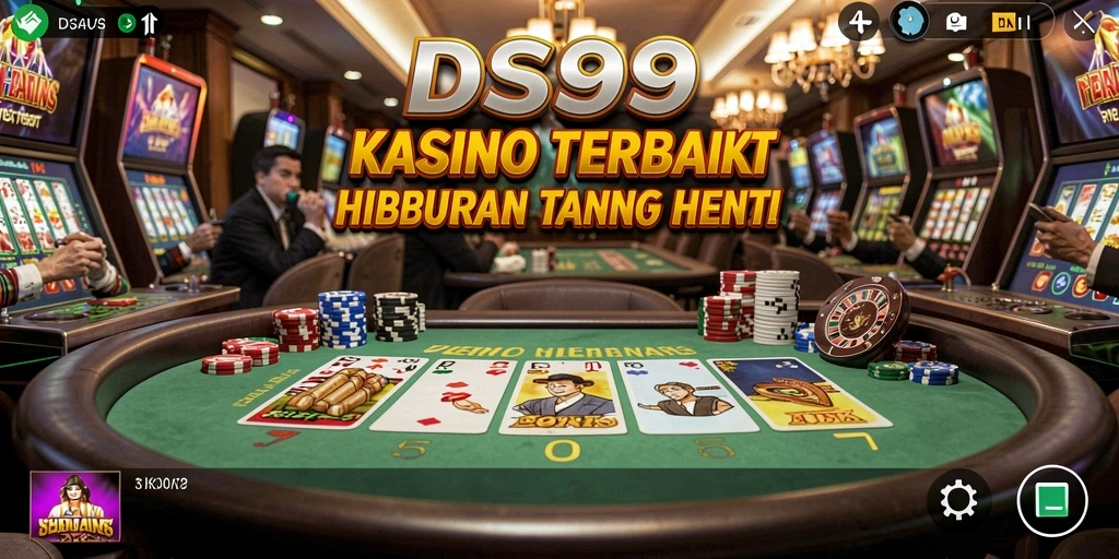 Tampilan screenshot gameplay <strong>DS99</strong> yang menunjukkan suasana Kasino yang menggembirakan.