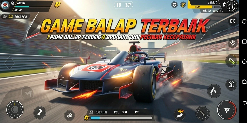Tampilan aksi balap cepat dari HARAPJP yang mendebarkan.