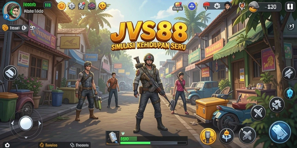 Tangkapan layar utama JVS88 menampilkan gameplay simulasi kehidupan yang menarik.