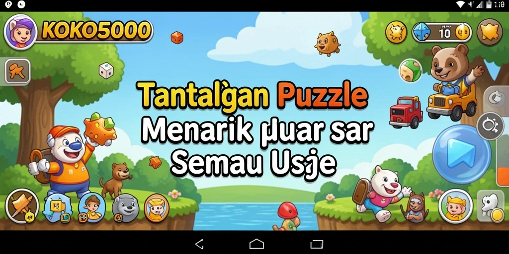 Tampilan gameplay menantang dan interaktif di KOKO5000.