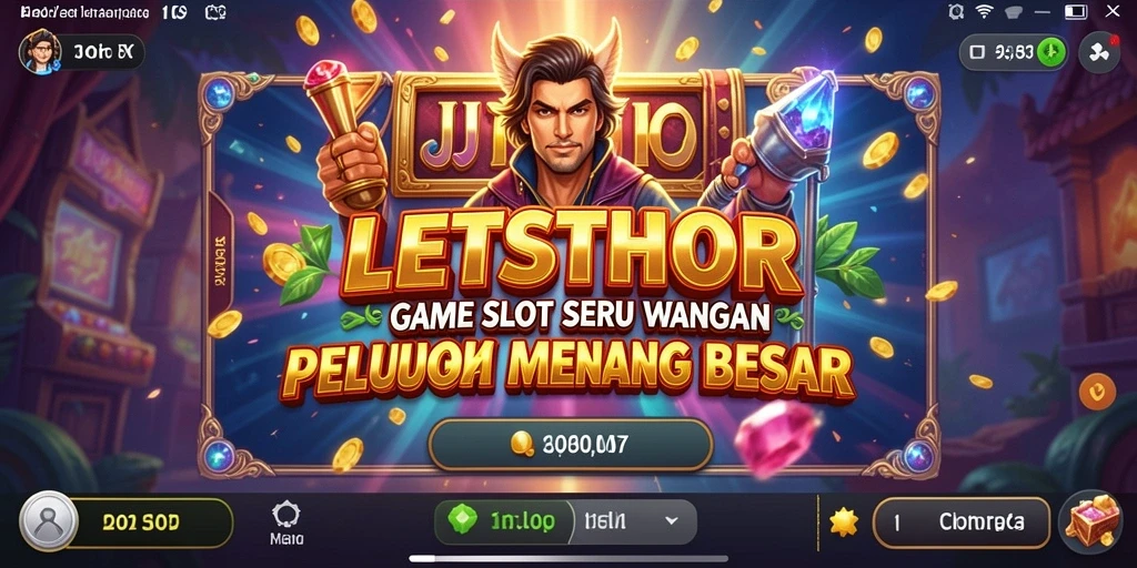 Tangkapan layar utama LETSTHOR menampilkan gameplay Slot yang seru dan menghibur.