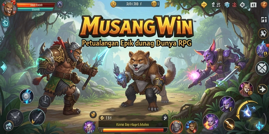 Tampilkan gameplay epik dari MUSANGWIN di dunia RPG.