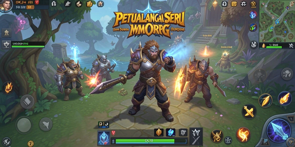 Tampilan gameplay OKJK yang menarik dalam dunia MMORPG.