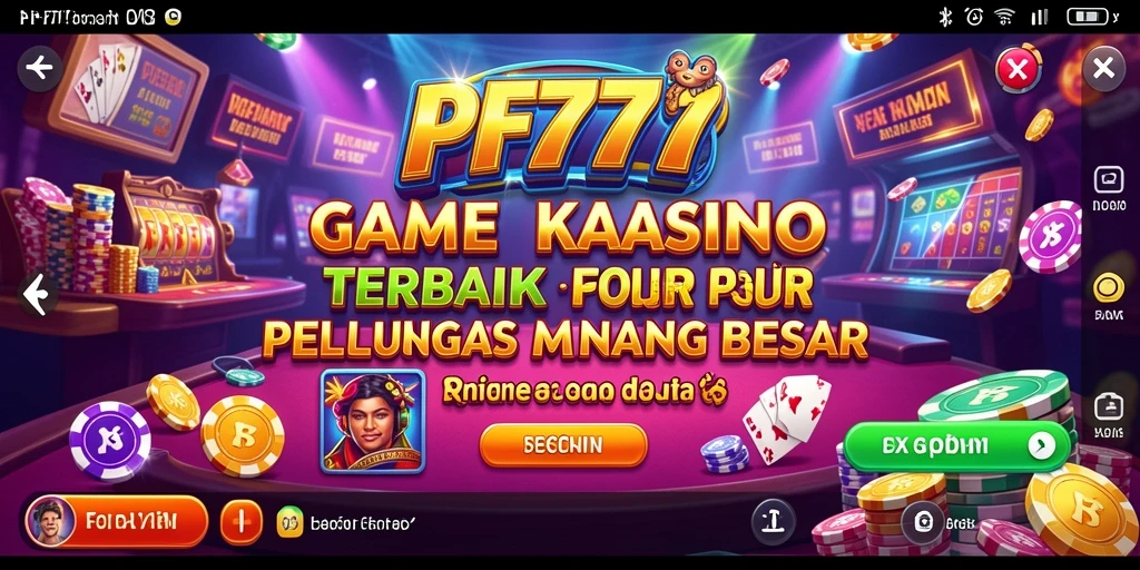Screenshot PF777 menampilkan gameplay mendebarkan di kasino virtual.