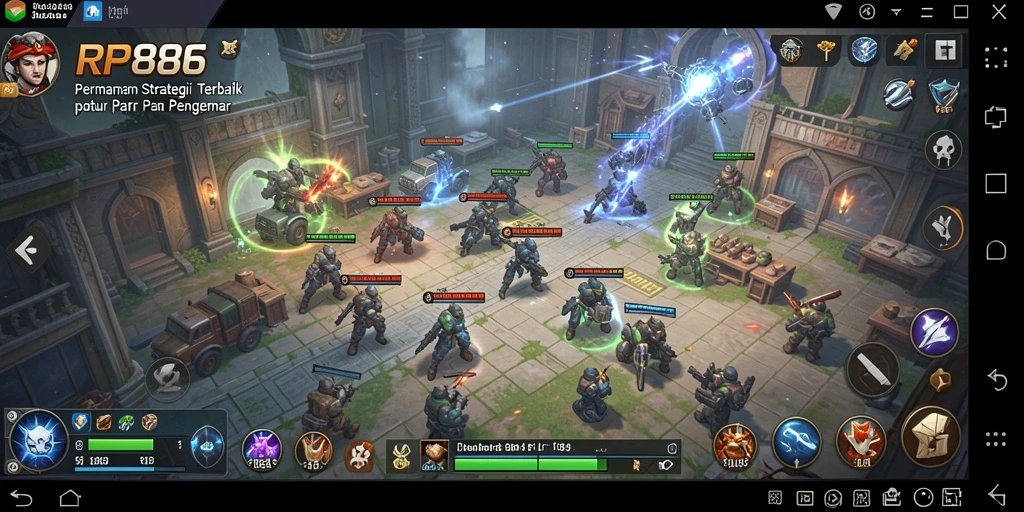 Tampilan gameplay RP886 yang menarik dan strategis.