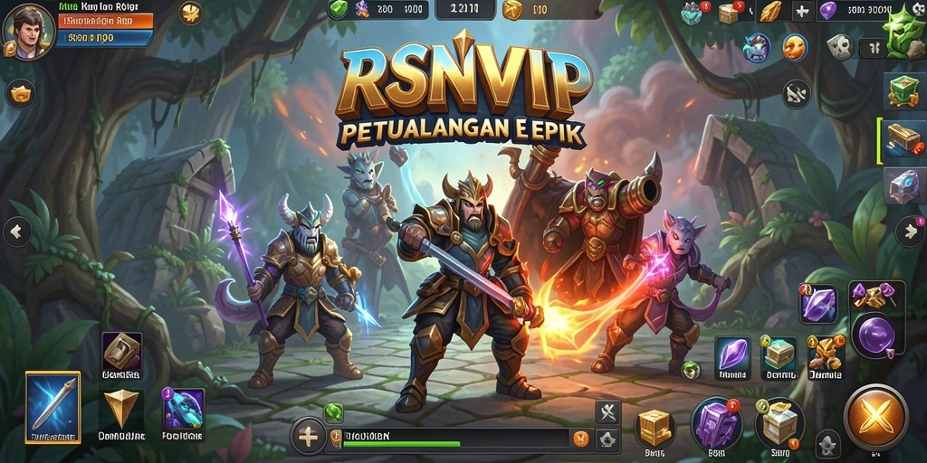 Screenshot RSNVIP menampilkan karakter dalam pertempuran yang epik dan mendebarkan.