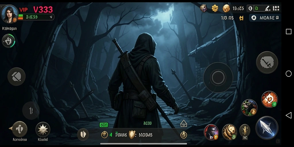Gameplay menegangkan di dalam kegelapan misterius.