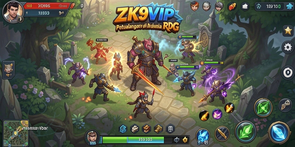 Tampilan menarik dari gameplay RPG ZK9VIP yang mengesankan.